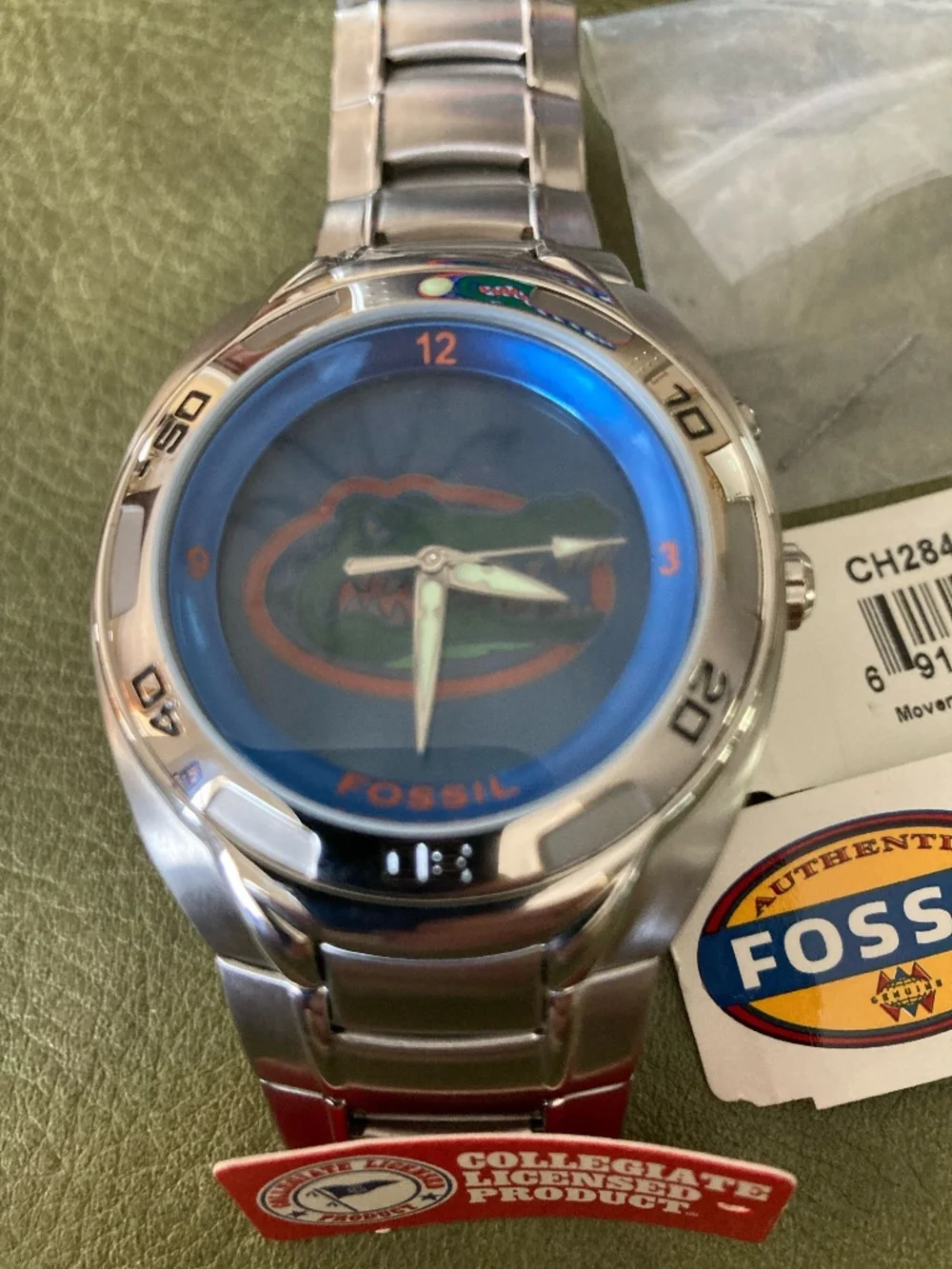 NOS Fossil Florida Gators Watch CH2848 New Tags attached.